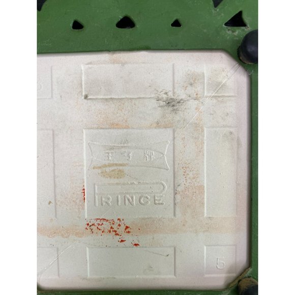 PRINCE TRIVET TILES - Set of 2 Vintage 70s Trivets Cast Iron Ceramic - Peace Joy - Picture 7 of 9